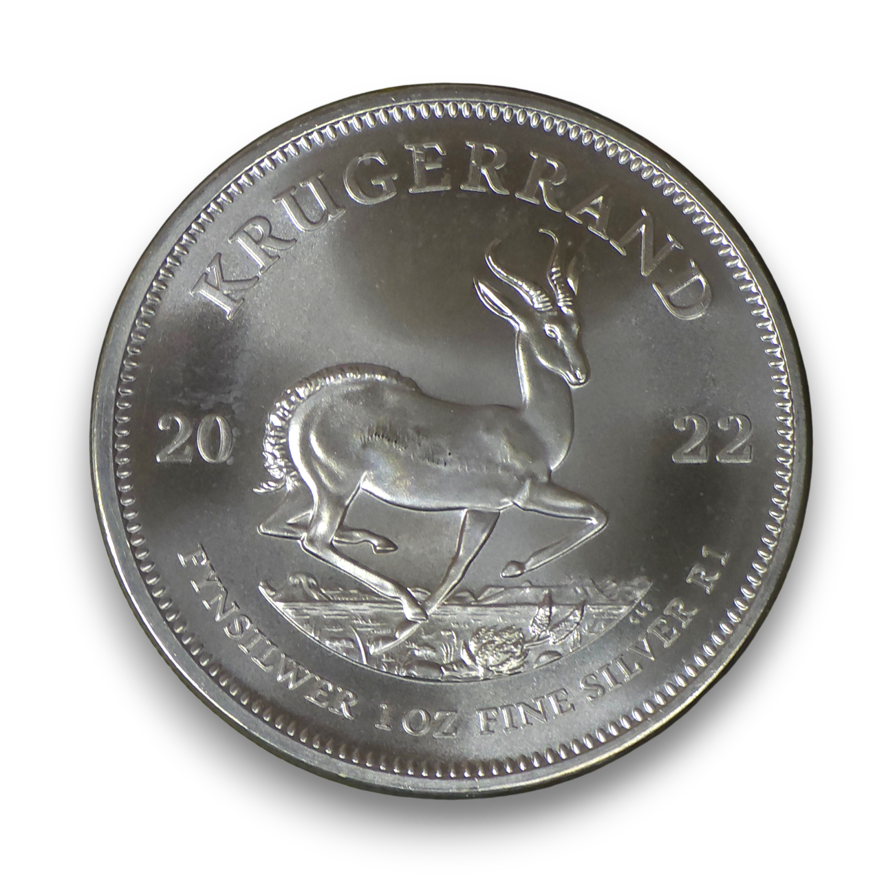 South African Krugerrand 2022 1oz Silver Bullion Coin