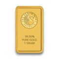 Kangaroo 1g Gold Minted Bar Perth Mint