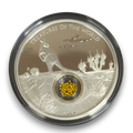 2014 Australia Treasures of the World Gold Locket 1oz Silver Proof Coin